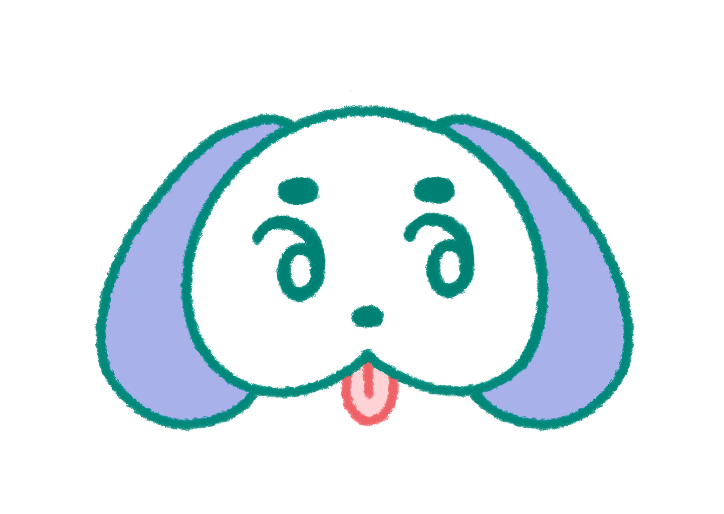 puppy face sticker
