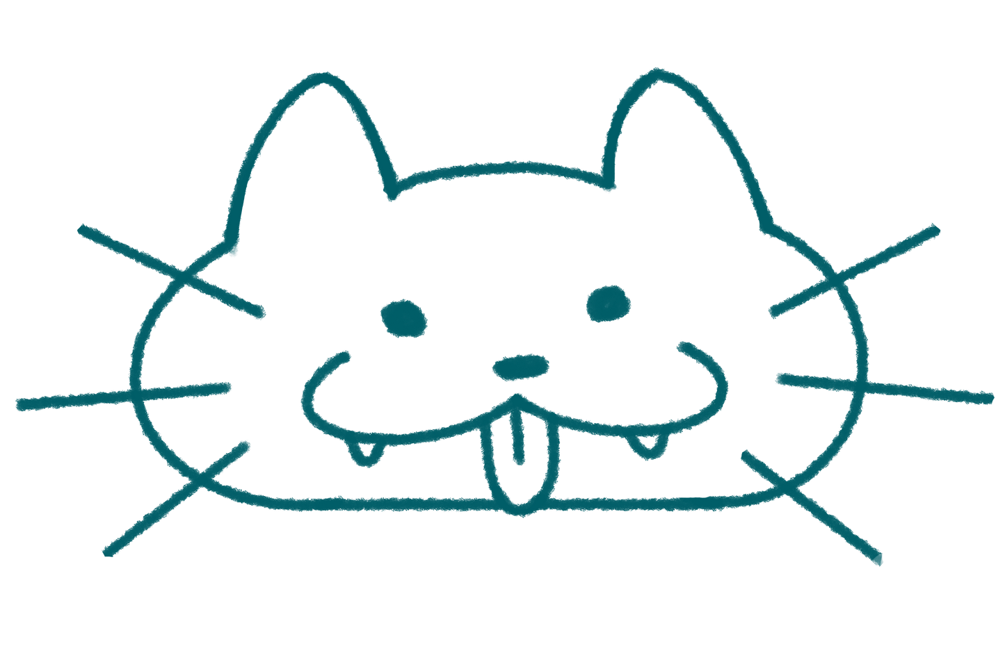 silly kitty sticker