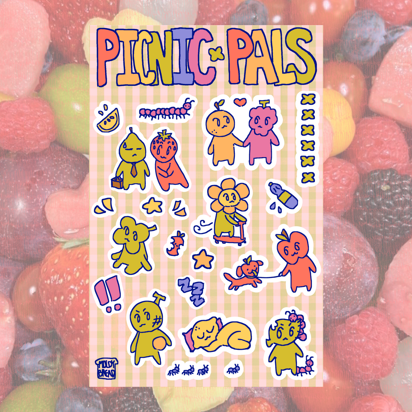 picnic pals sticker sheet