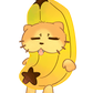 banana cat sticker