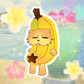 banana cat sticker