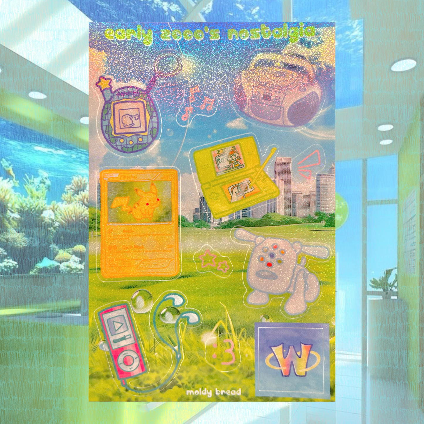 early 2000’s nostalgia sticker sheet