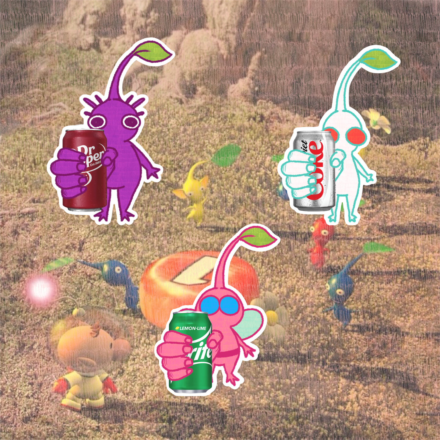 pikmin drink sticker (series 2)